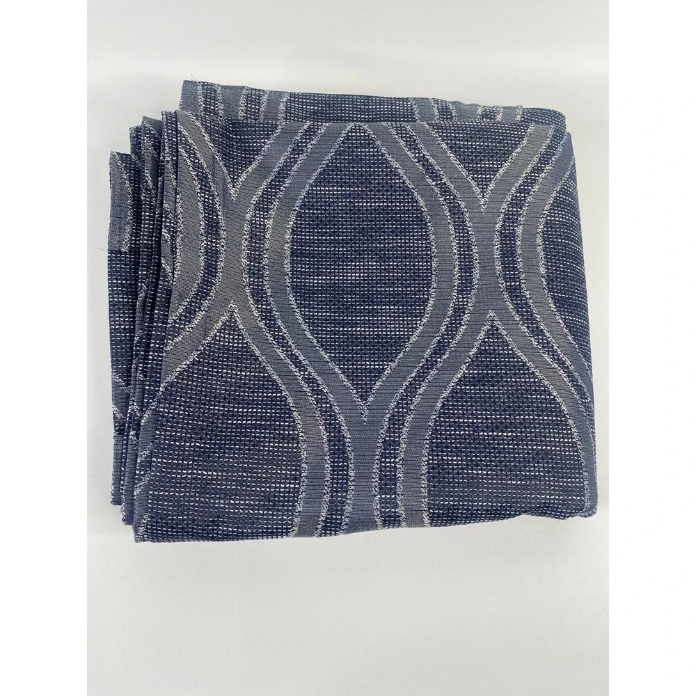 Silk Home Mitchell Blackout Curtains Unisex 52x96 Navy New Geometric Panel Pair